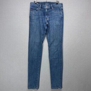 Abercrombie Fitch Jeans Mens 30x34 Felix Super Slim Stretch Blue